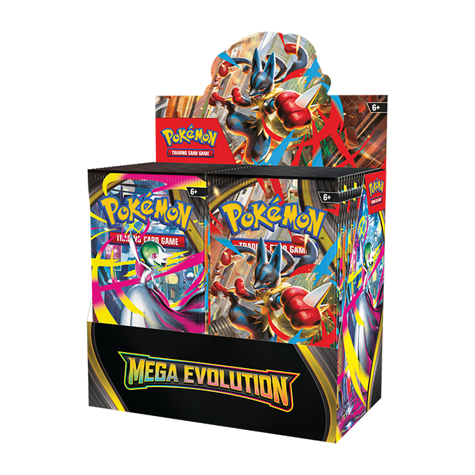 Pokémon TCG: Mega Evolution Booster Display